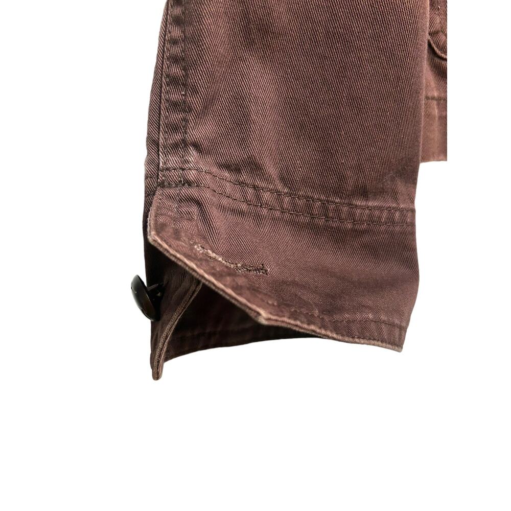 T Co Brown‎ Embroidered Button Down Jacket Medium Boho Western Casual Style - Picture 6 of 8